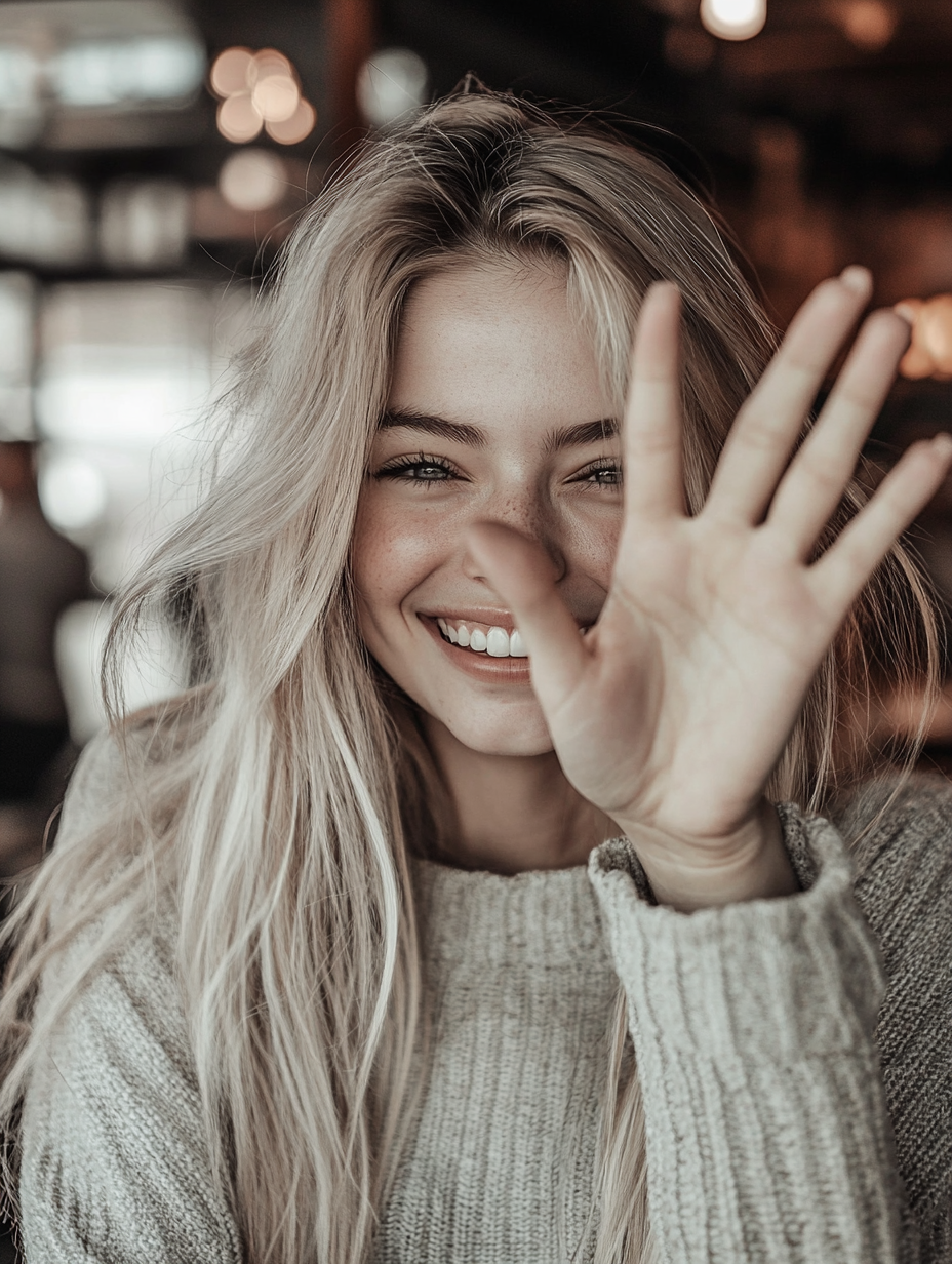 A smiling woman | Source: Midjourney