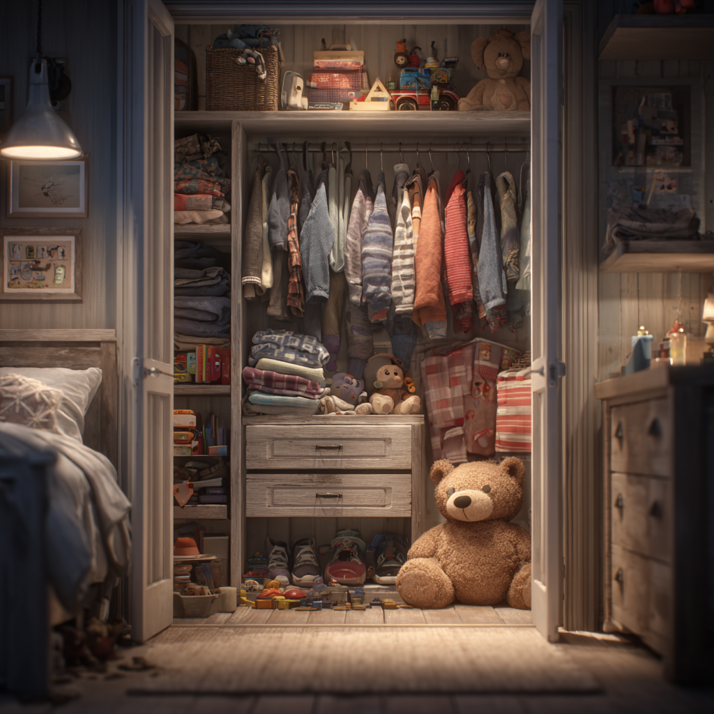 A child's closet | Source: Midjourney
