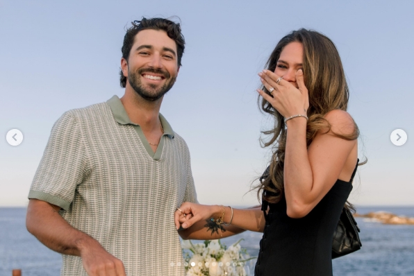 Joey Graziadei and Kelsey Anderson celebrated their second engagement in Cabo San Lucas in a post shared on May 26, 2026. | Source: Instagram/joeygraziadei