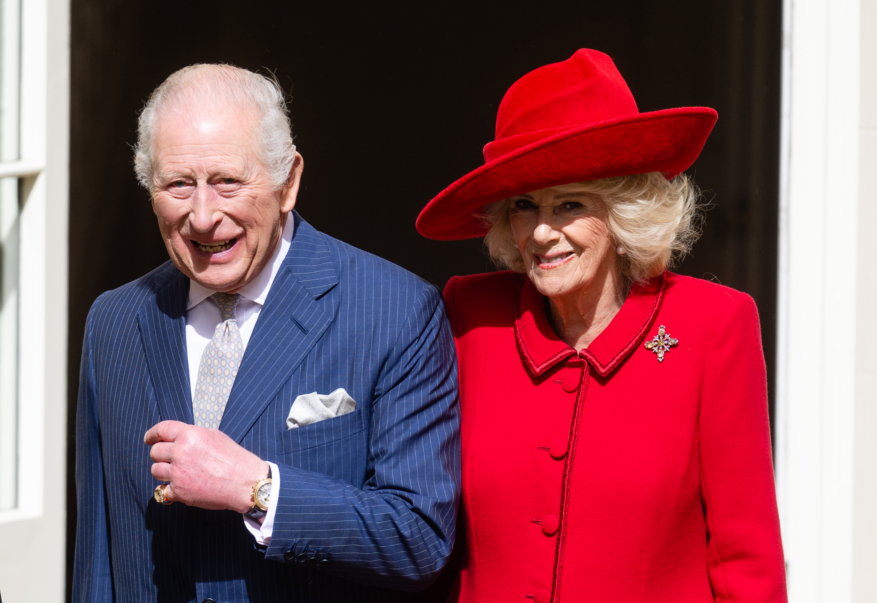 King Charles III and Queen Camilla attend the 2026 Easter Matins Service at St George's Chapel on April 05, 2026 in Windsor, England. | Source: Getty Images