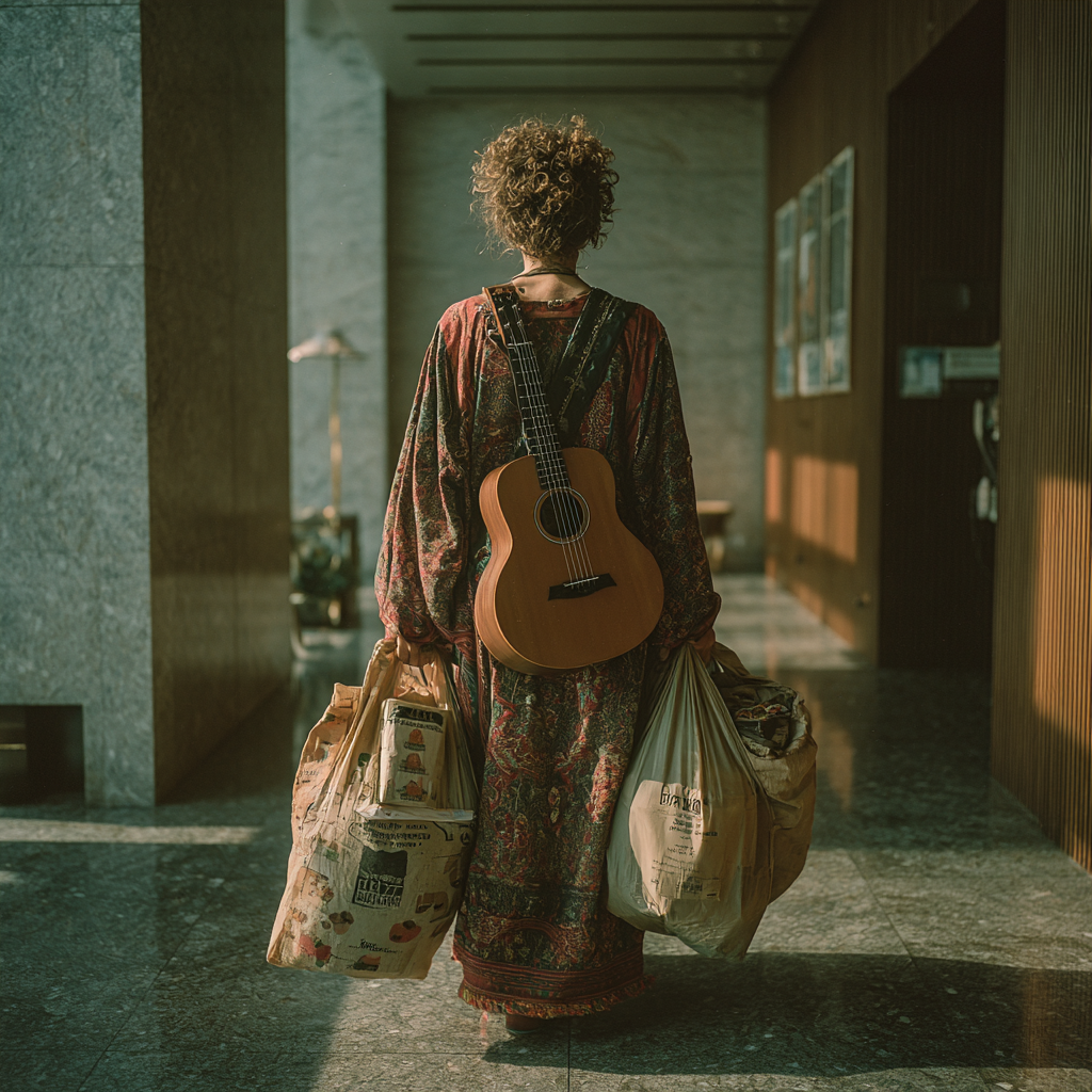 A woman holding groceries | Source: Midjourney