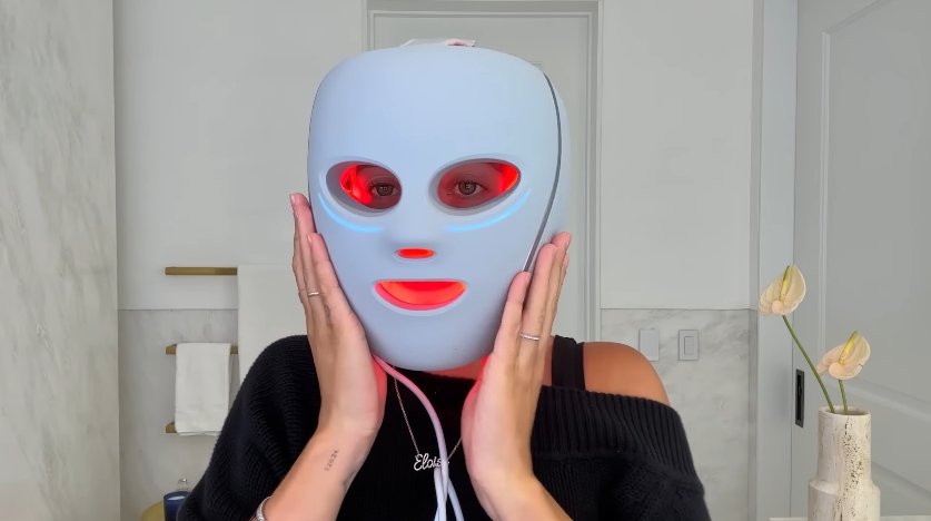 Sofia Richie doing her skincare routine from a video dated July 25, 2025. | Source: YouTube/Vogue