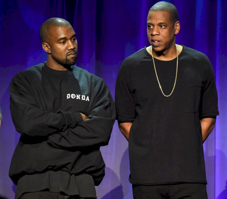 Kanye West and Jay Z attend the Tidal launch event #TIDALforALL at Skylight at Moynihan Station on March 30, 2015, in New York City. |Photo by Kevin Mazur/Getty Images For Roc Nation