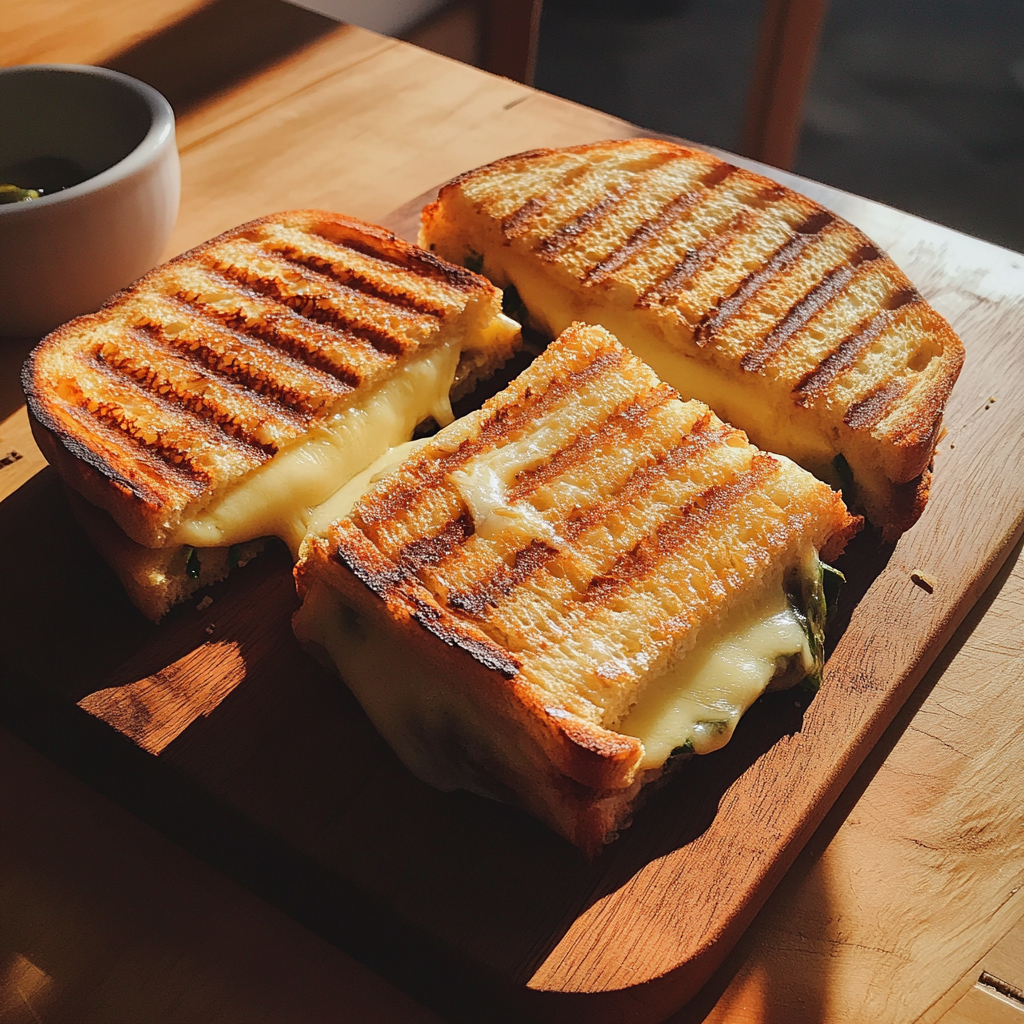 Grilled cheese sandwiches | Source: Midjourney