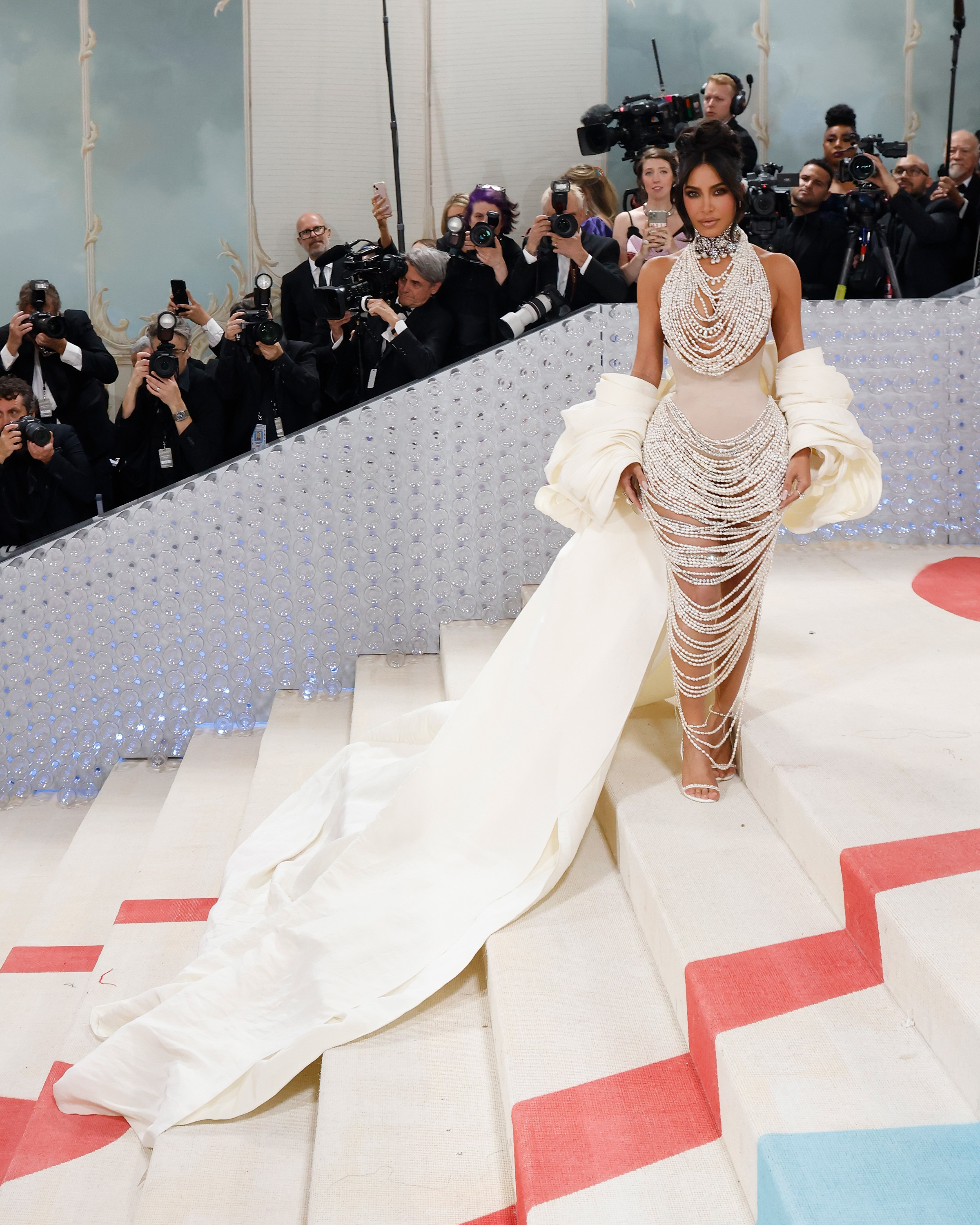 Kim Kardashian at the 2023 Met Gala on May 1 in New York. | Source: Getty Images
