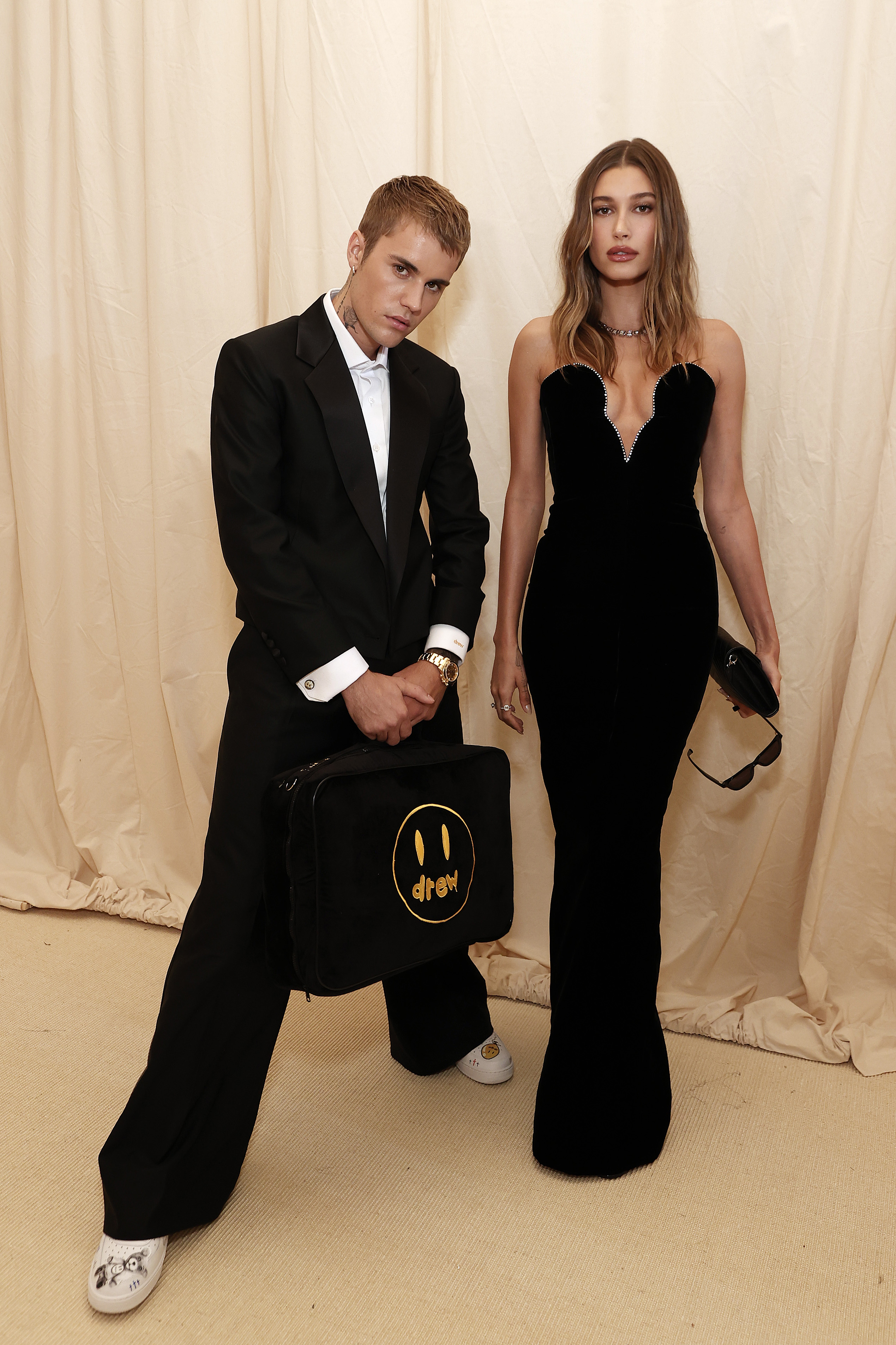 Justin Bieber and Hailey Bieber attend The 2021 Met Gala Celebrating In America: A Lexicon Of Fashion at Metropolitan Museum of Art on September 13, 2021 in New York City. | Source: Getty Images