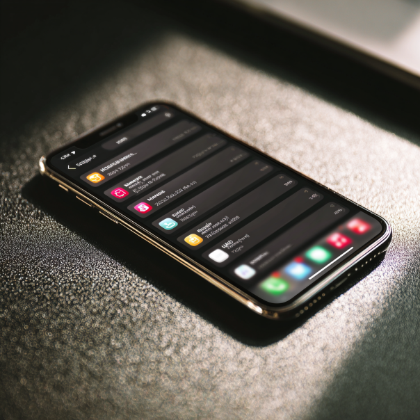 Messages and other details on a phone screen | Source: Midjourney