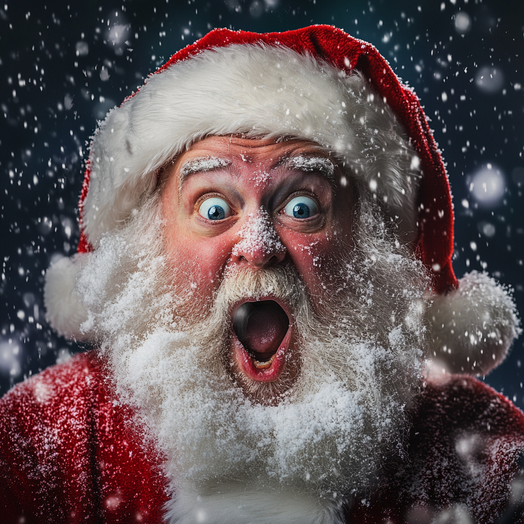 Startled Santa Claus | Source: Midjourney