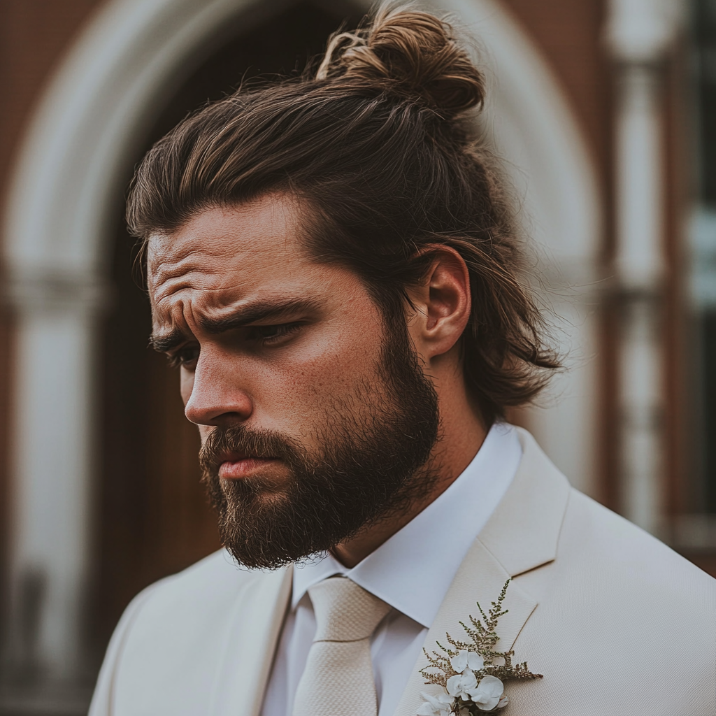 An upset groom | Source: Midjourney