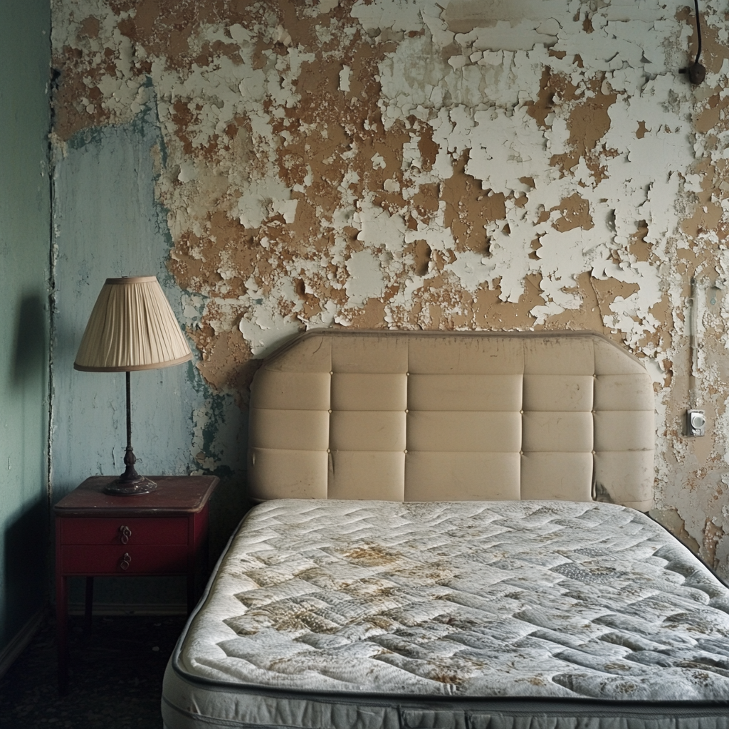 A room with peeling paint | Source: Midjourney