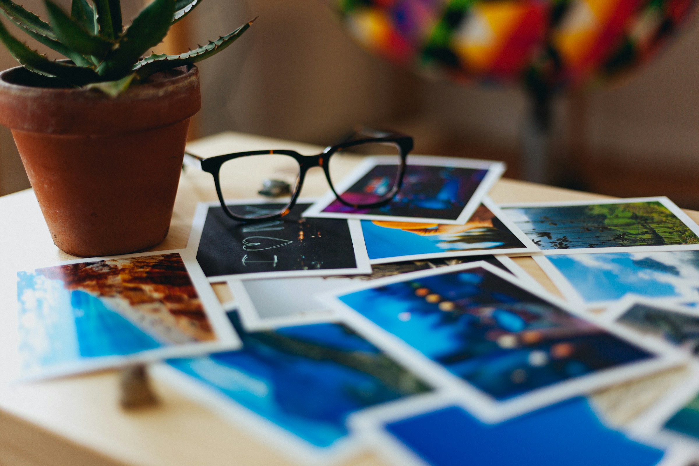 Photos on a table | Source: Pexels