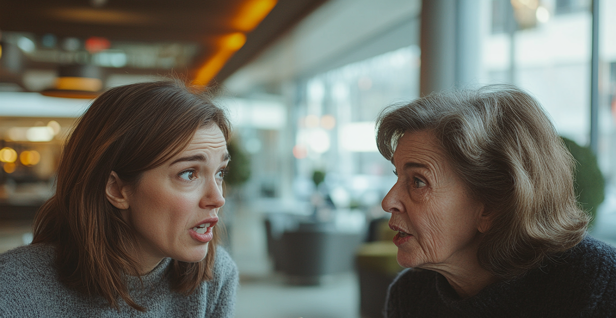 Two women arguing | Source: Midjourney