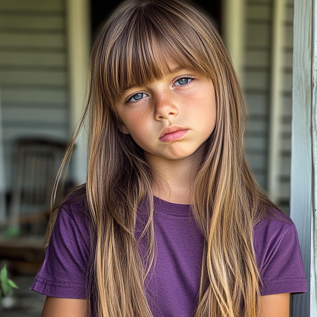 An upset little girl | Source: Midjourney