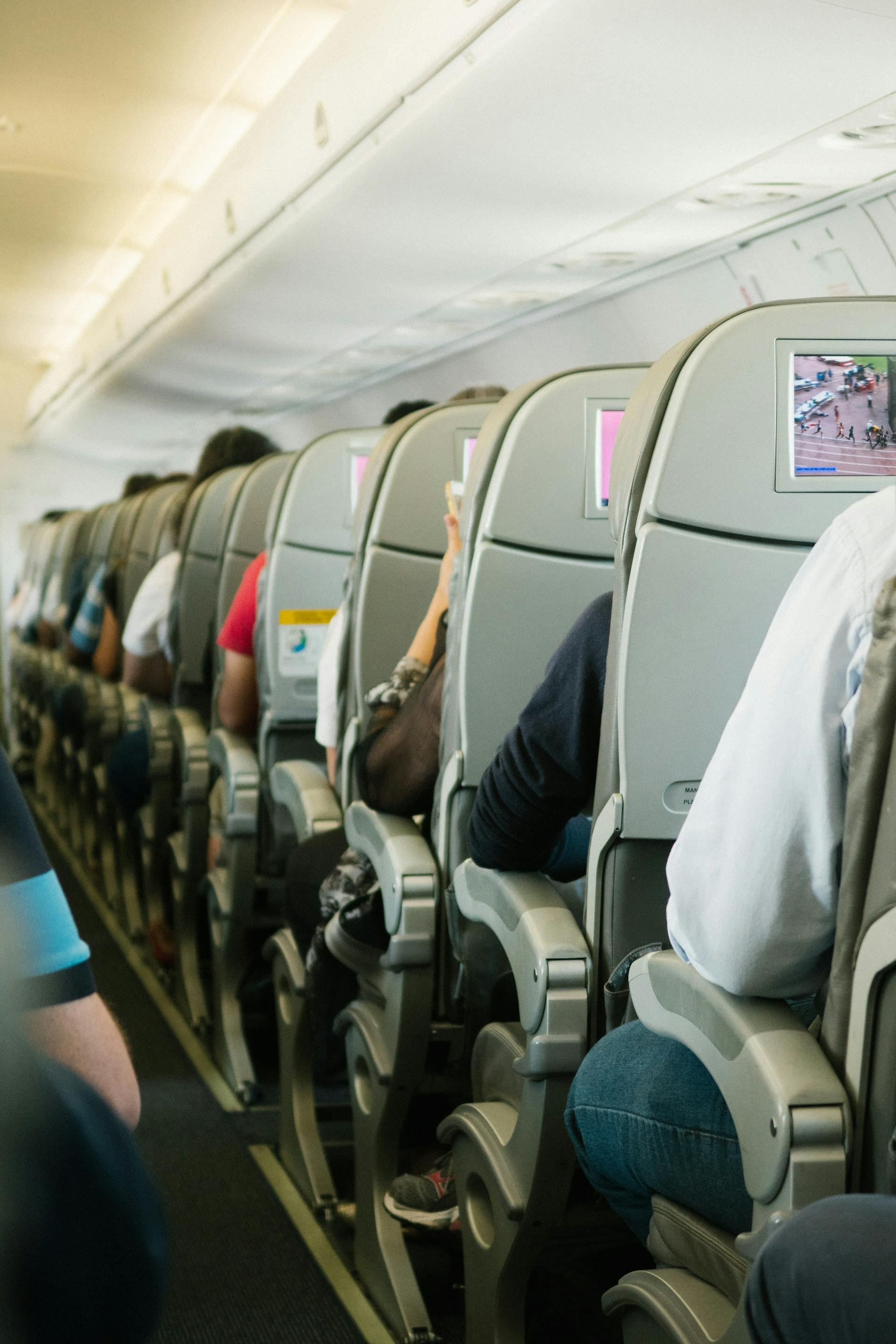 Airplane passengers | Source: Pexels