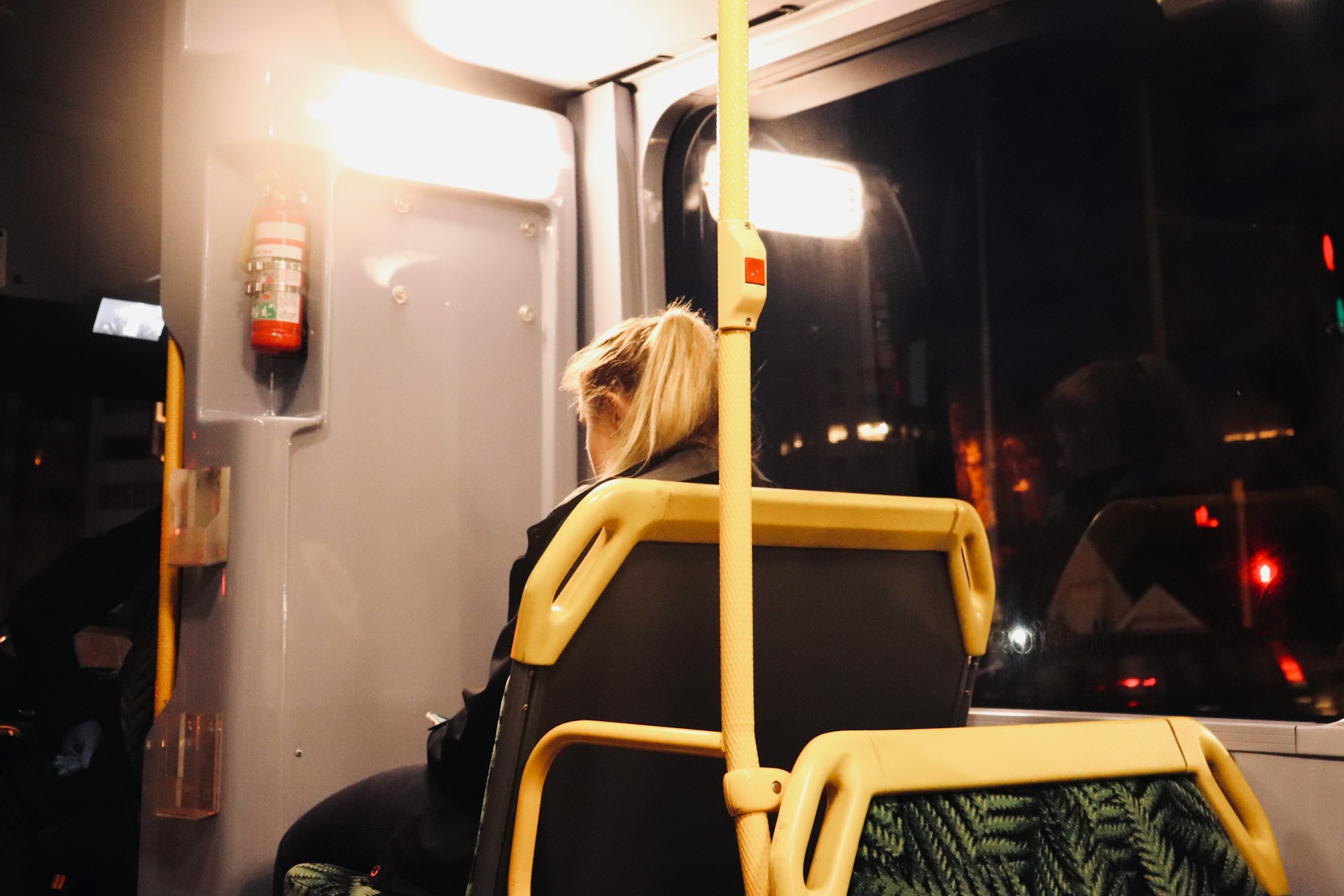 A woman on a metro train | Source: Unsplash