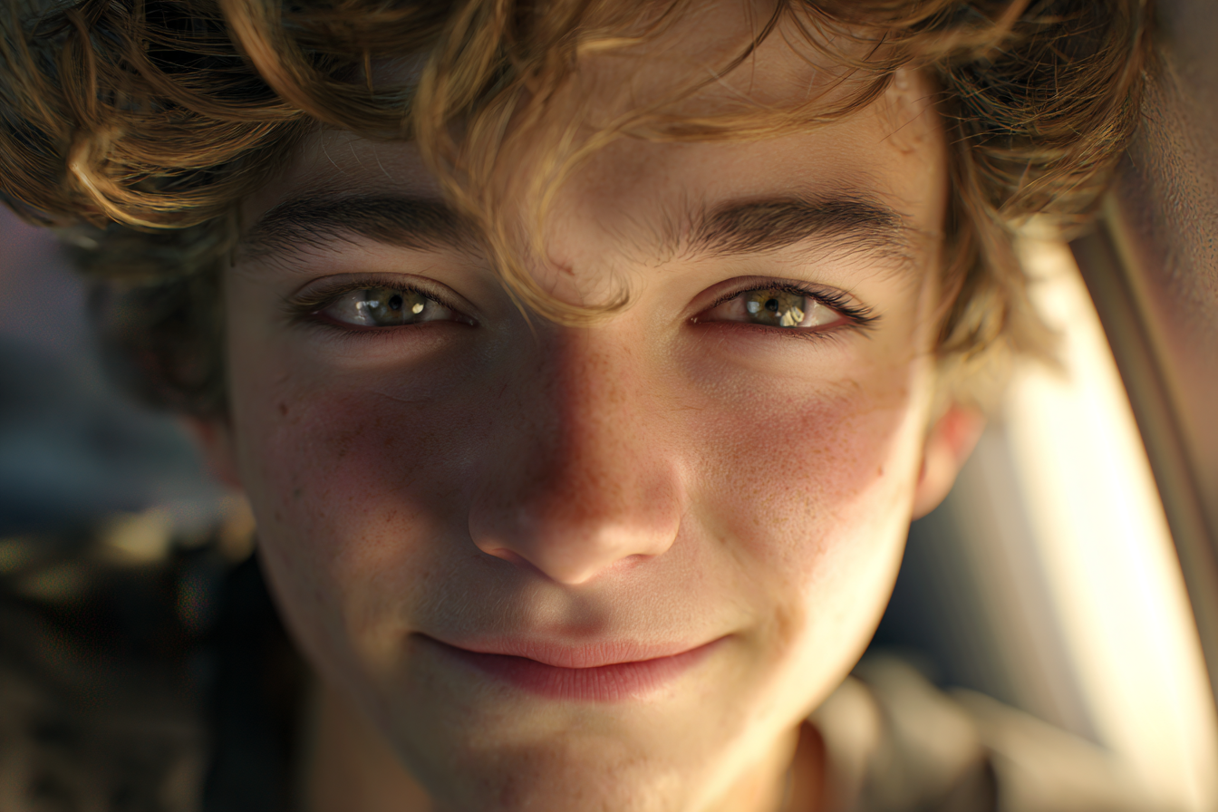 A close-up shot of a teen boy's face | Source: Midjourney