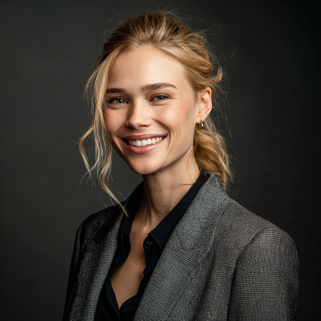 A smiling lawyer | Source: Midjourney