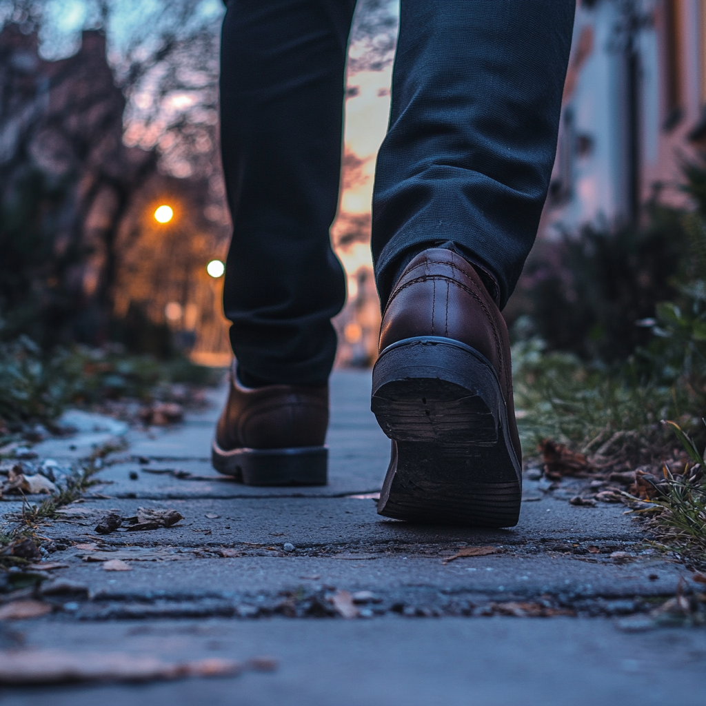 A man walking away | Source: Midjourney