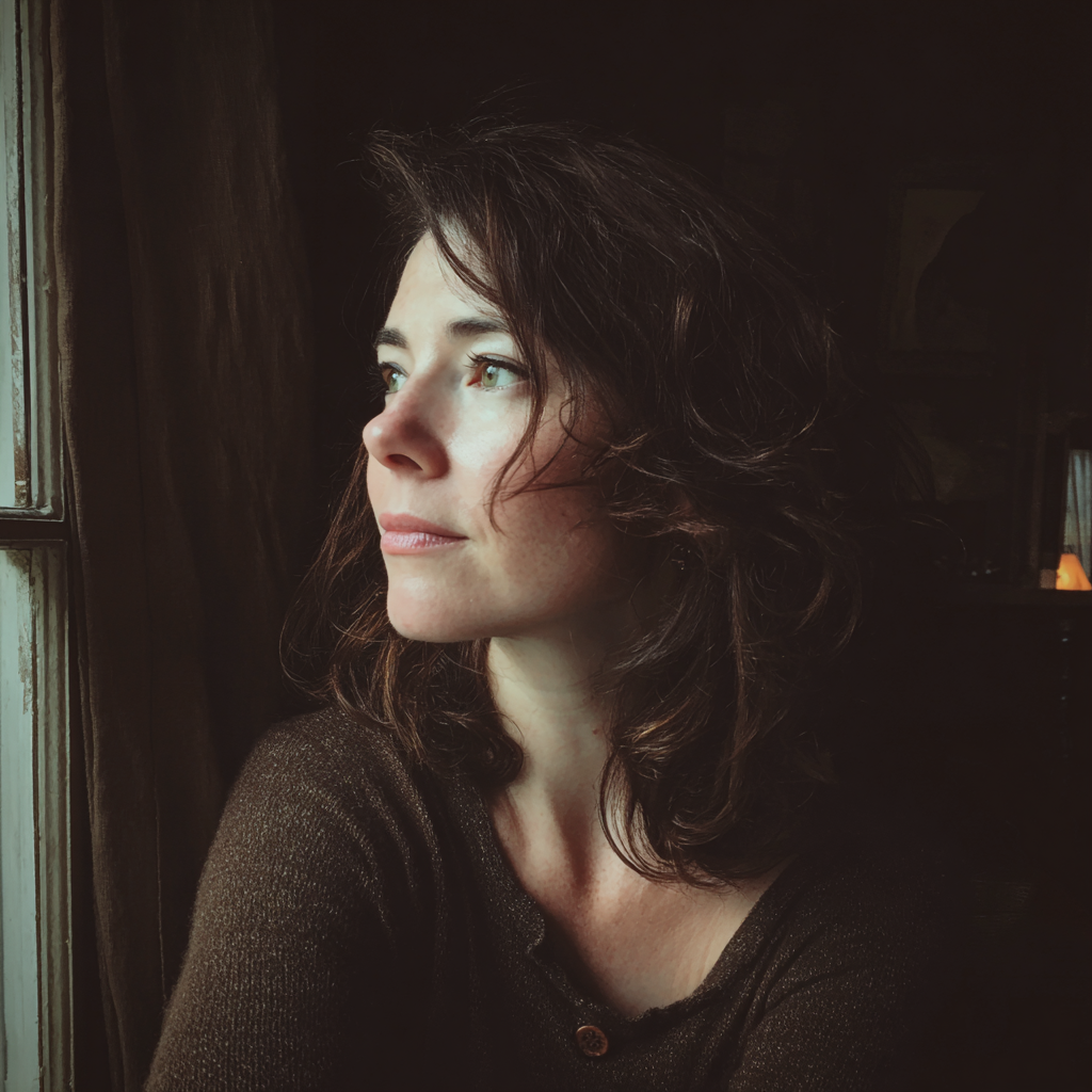 A woman looking out of a window | Source: Midjourney