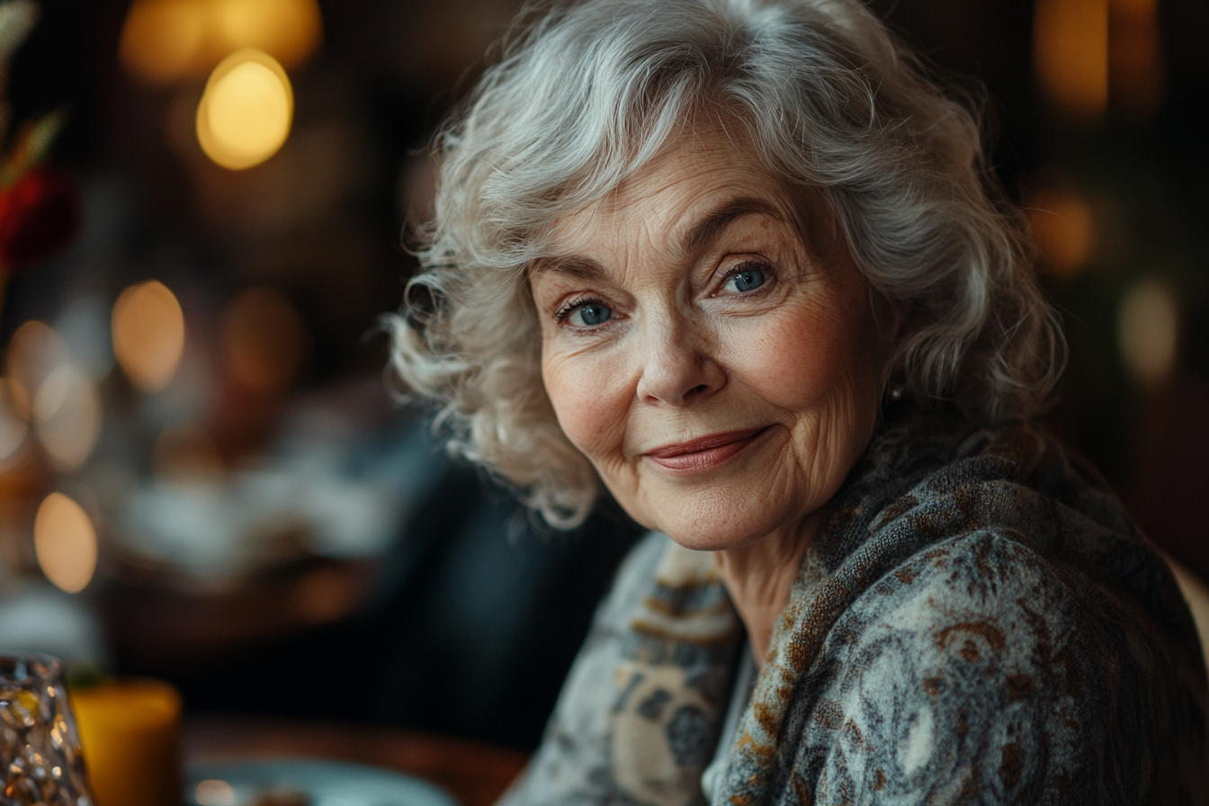 Senior woman smiling | Source: Midjourney