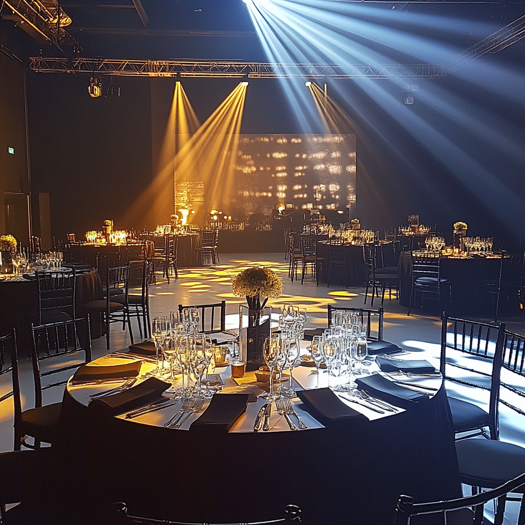 A charity gala setting | Source: Midjourney