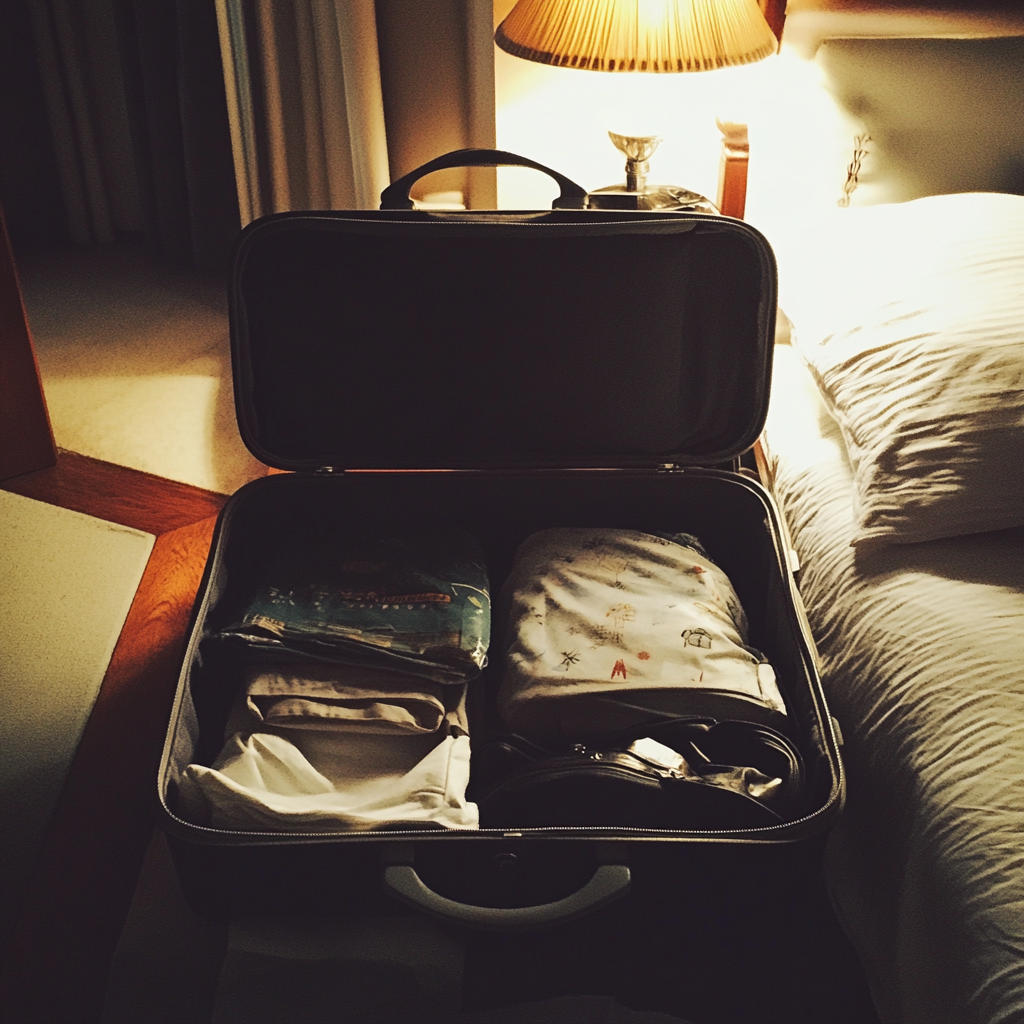 An open suitcase | Source: Midjourney