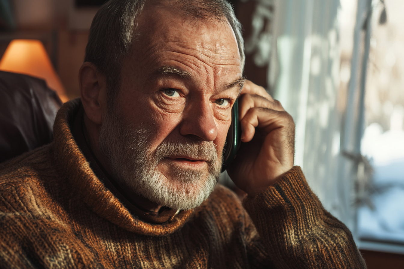 A man talking on the phone | Source: Midjourney