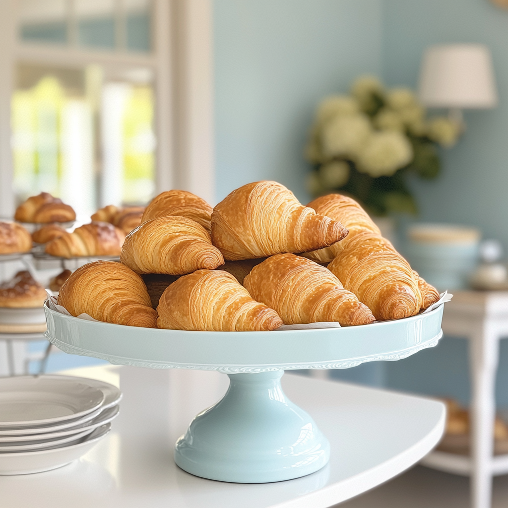 Fresh croissants on display | Source: Midjourney