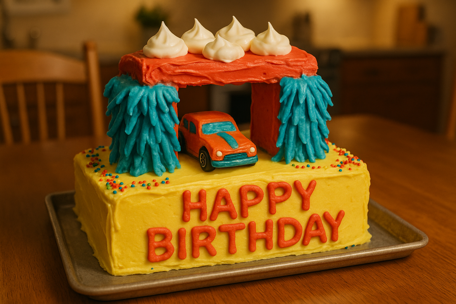 A car wash cake | Source: DALL-E