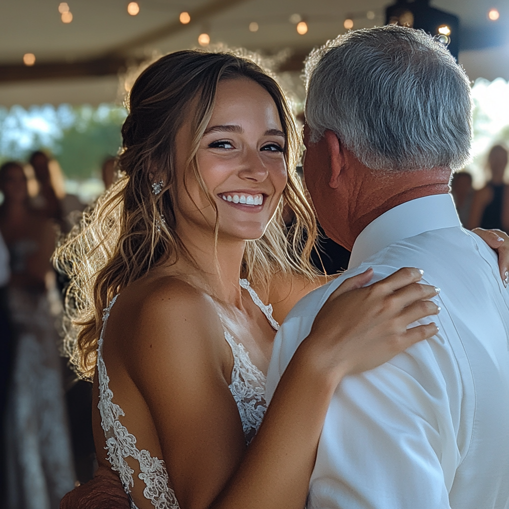 Une mariée dansant avec son beau-père | Source : Midjourney