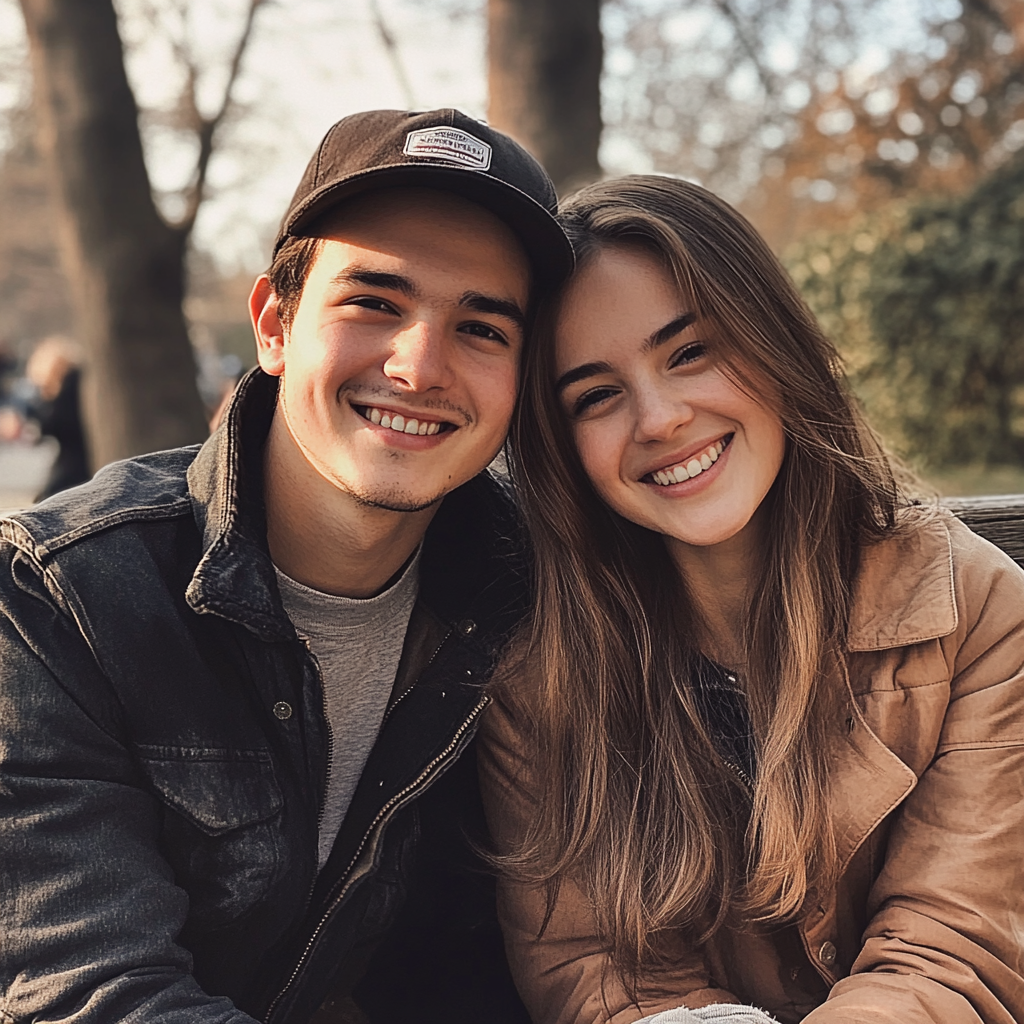 A smiling young couple | Source: Midjourney