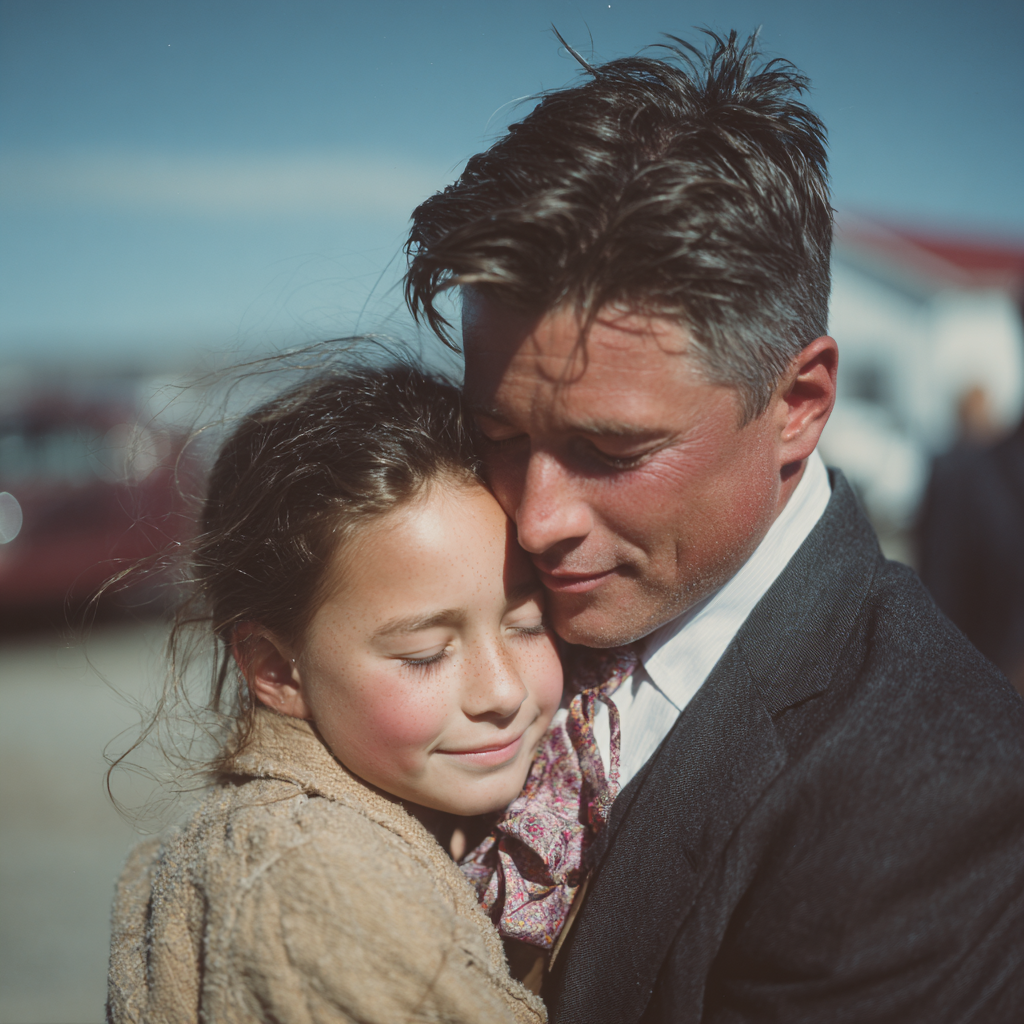 A girl hugging a man | Source: Midjourney