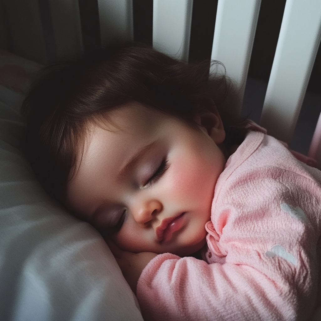 A sleeping baby girl | Source: Midjourney