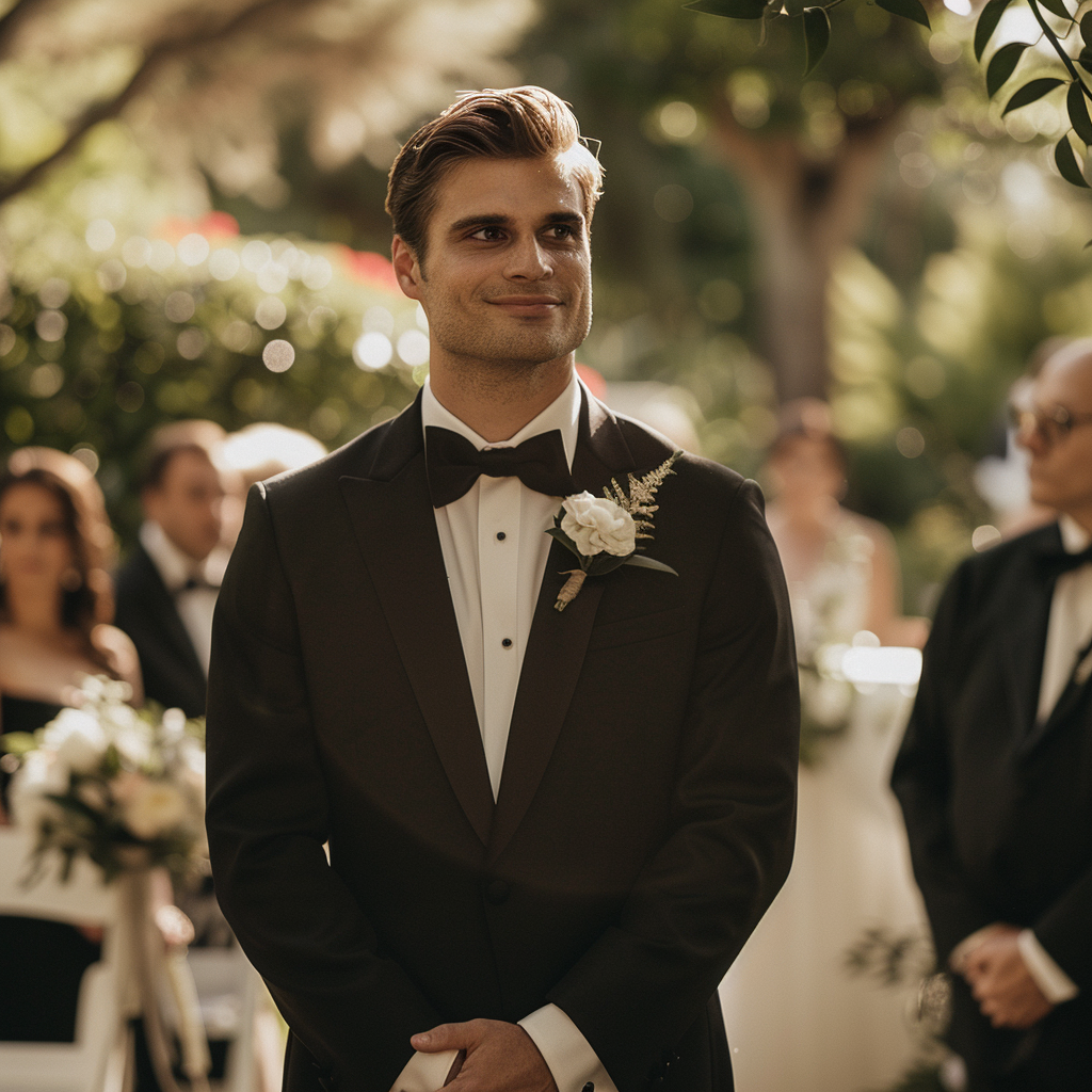 A smiling groom | Source: Midjourney