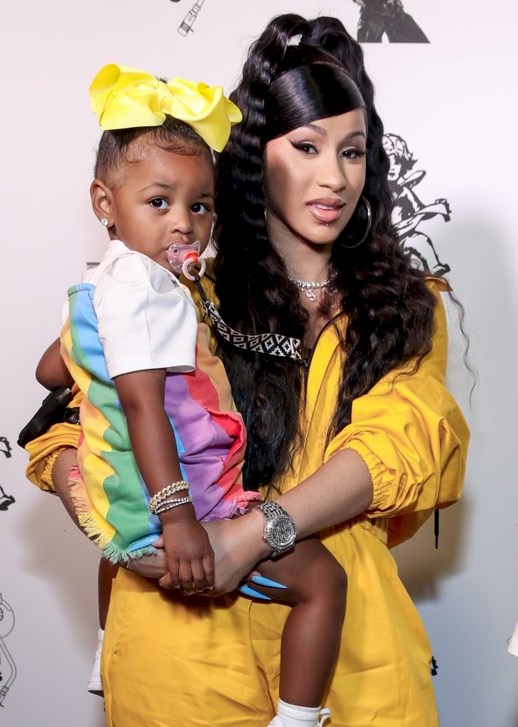 Kulture Kiari Cephus and Cardi B at Teyana Taylor's "The Album" Listening Party on June 17, 2020 in Beverly Hills, California. | Photo by Rich Fury/Getty Images for Def Jam Recordings