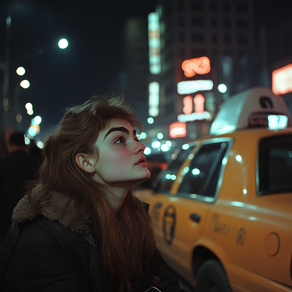 A woman outside about to catch a taxi | Source: Mdijourney