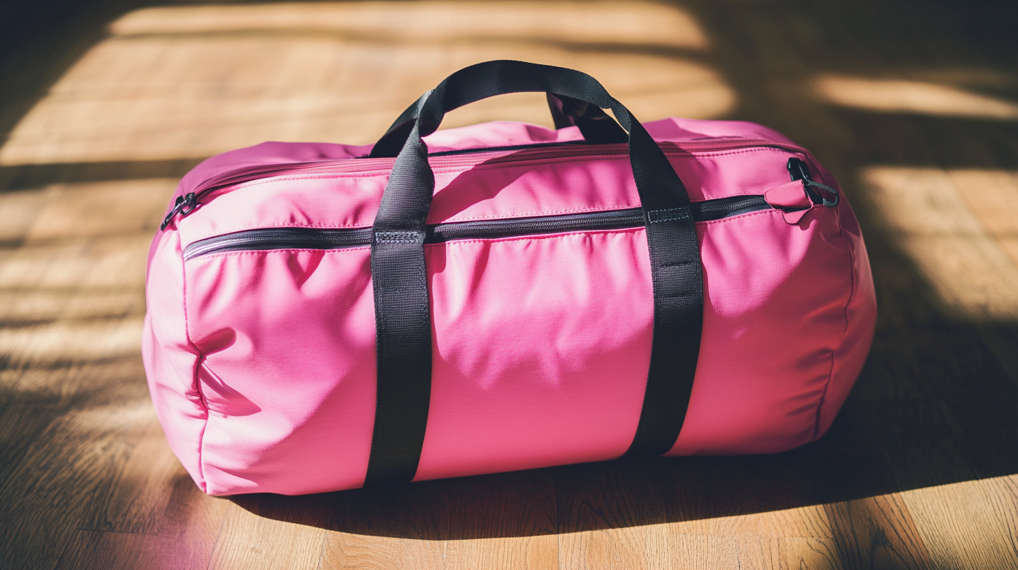 A pink duffle bag | Source: Midjourney