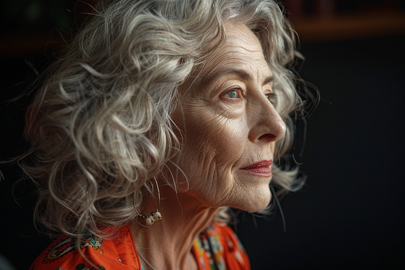 Close-up shot of an older woman | Source: Midjourney