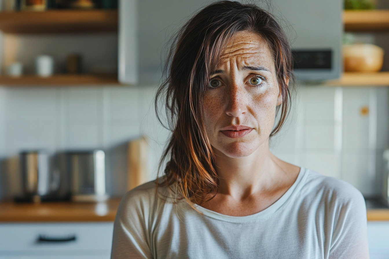 A woman in a kitchen | Source: Midjourney