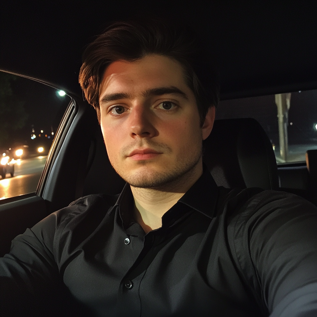 A man sitting in a car | Source: Midjourney