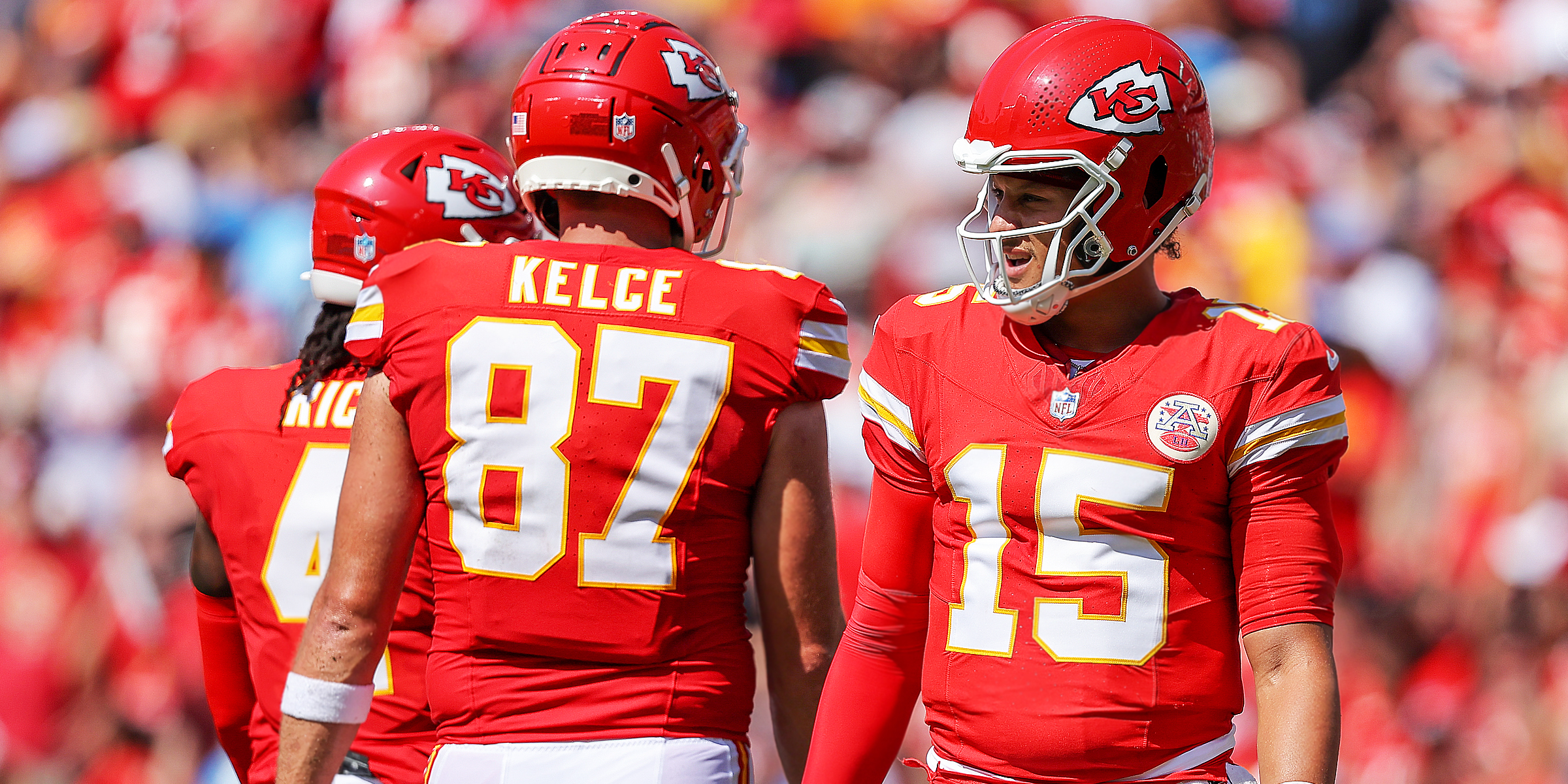 Travis Kelce and Patrick Mahomes | Source: Getty Images