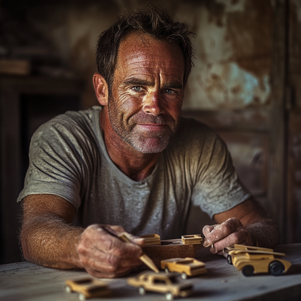 A man making toy cars | Source: Midjourney