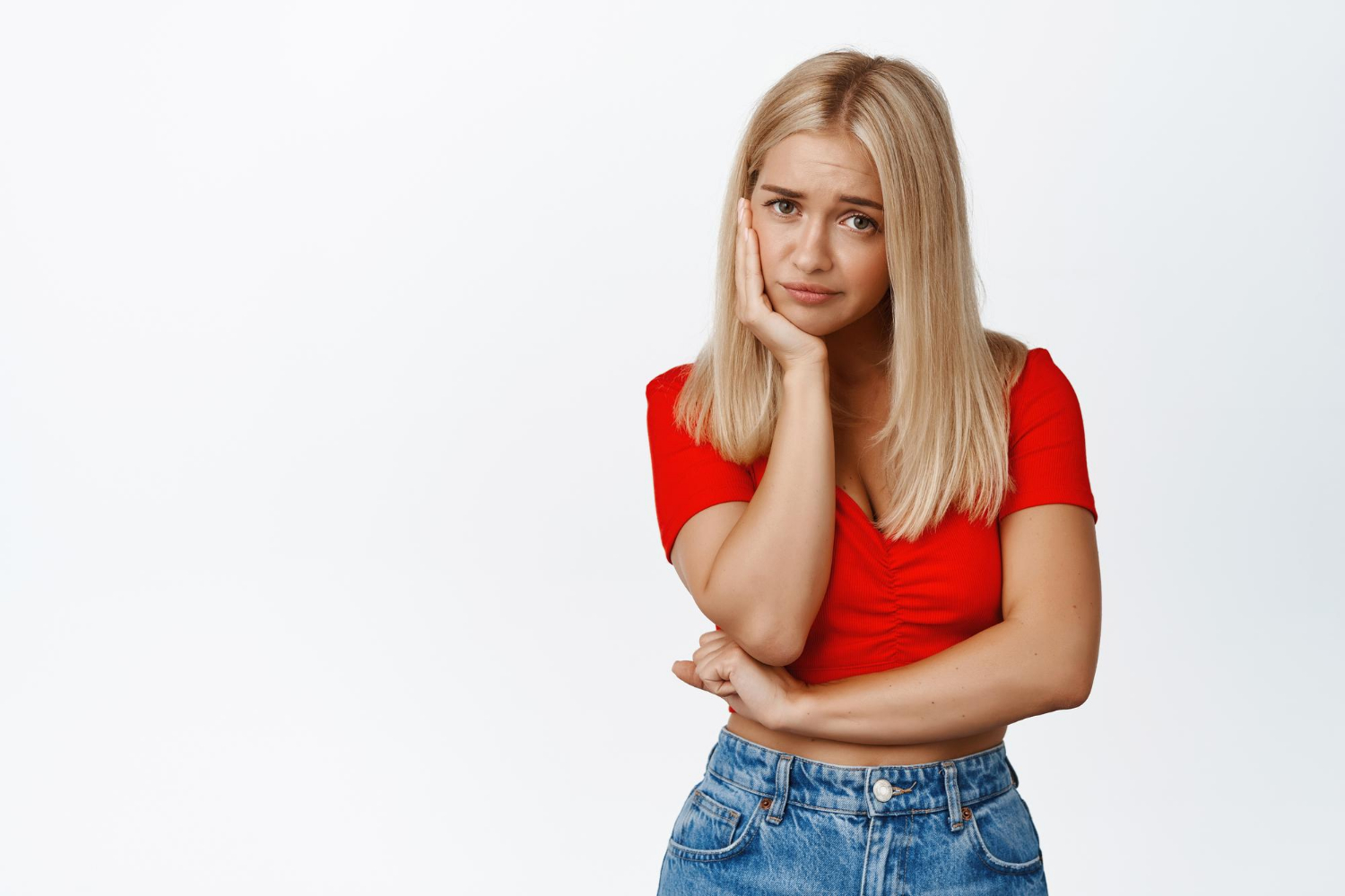 An annoyed young woman | Source: Freepik