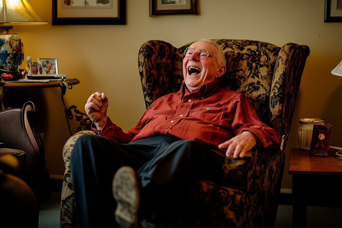 An excited elderly man | Source: Midjourney