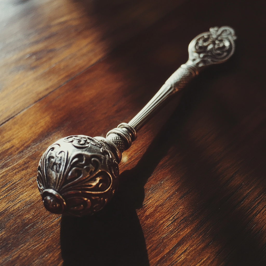 A silver rattle | Source: Midjourney