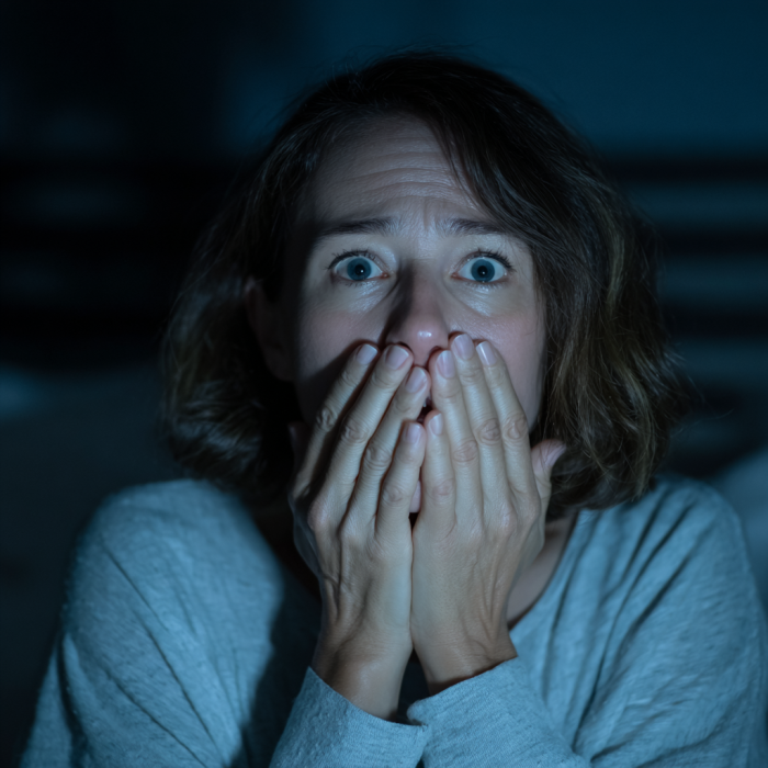 An extremely shocked woman | Source: Midjourney