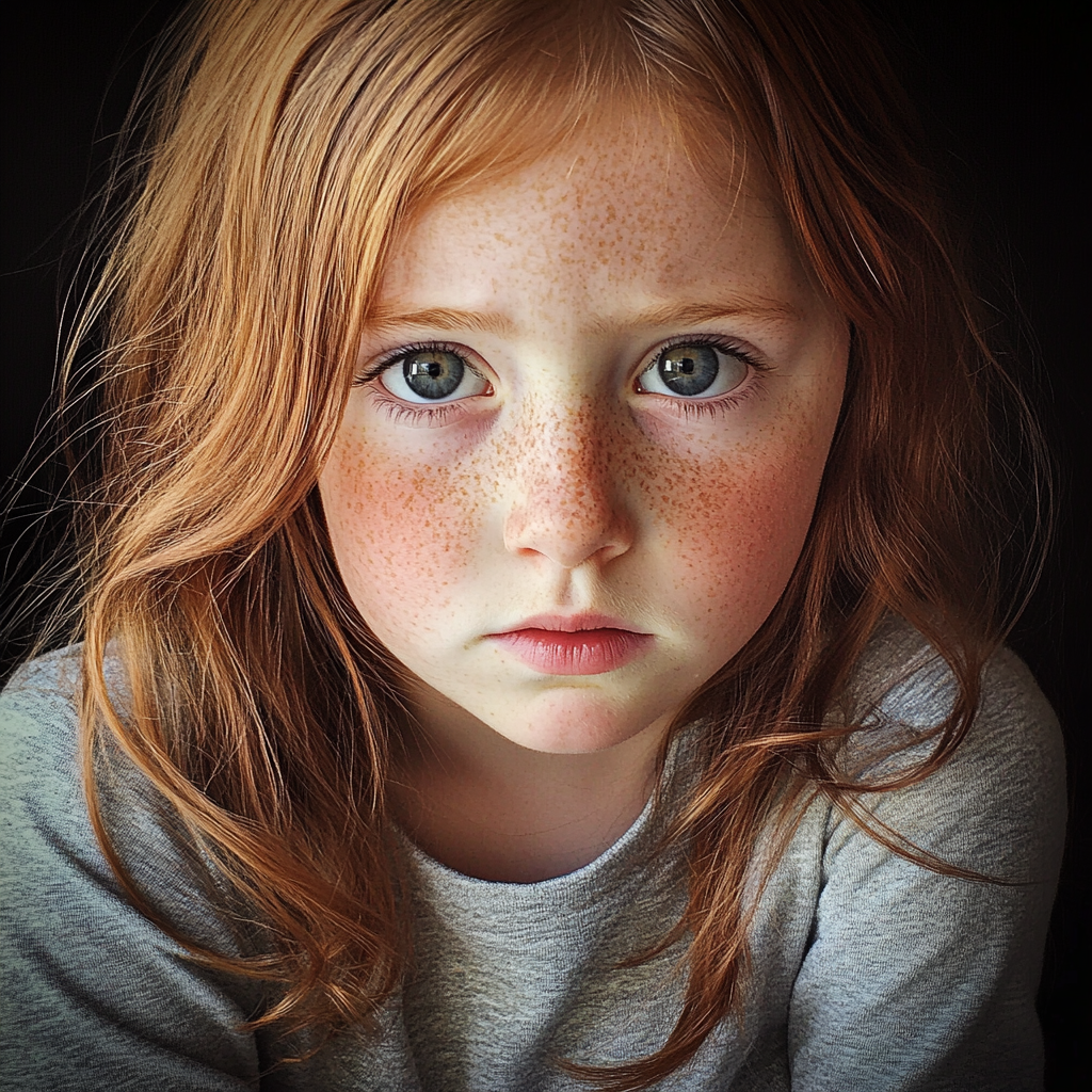 A close up of a little girl | Source: Midjourney