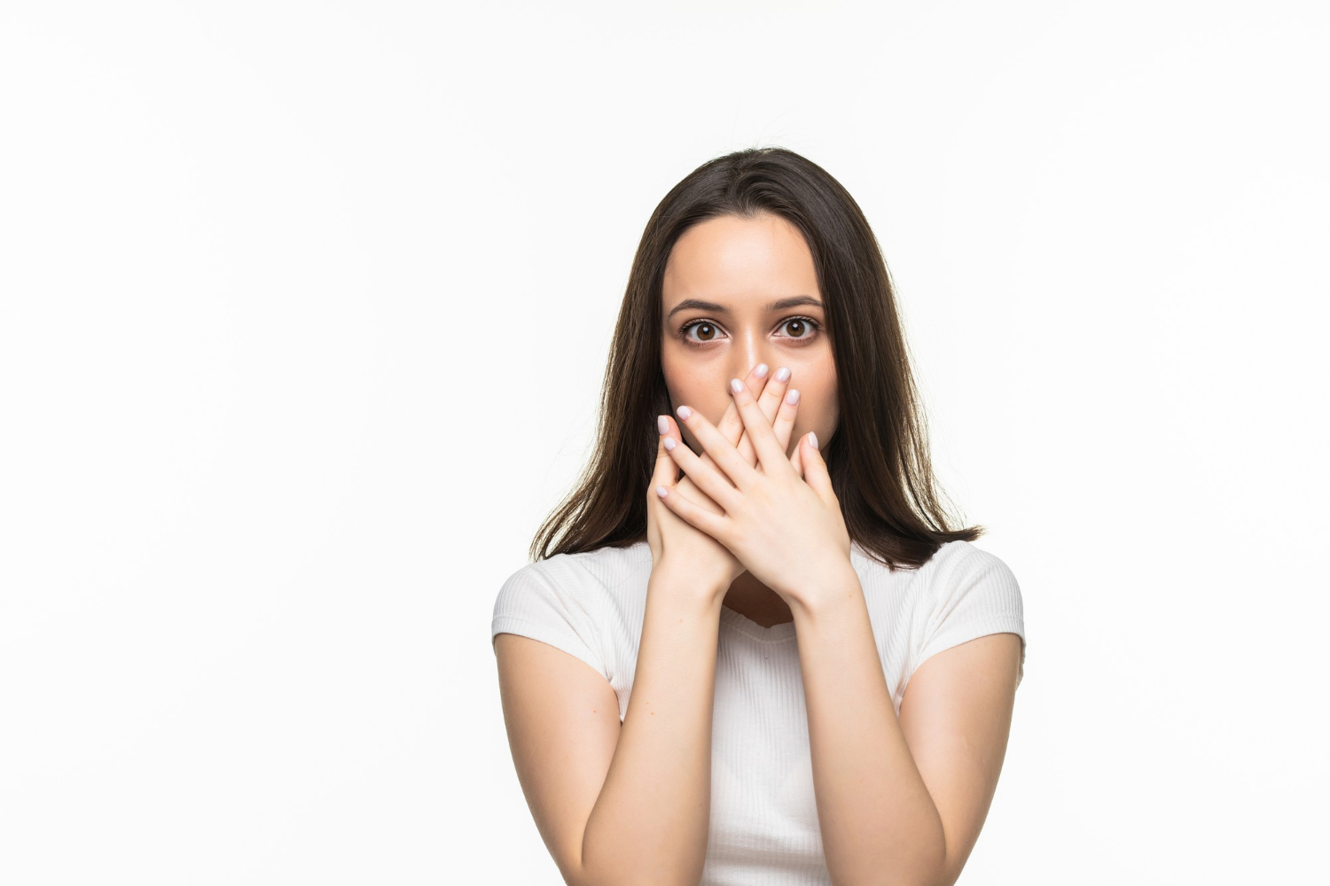 A shaken woman | Source: Freepik