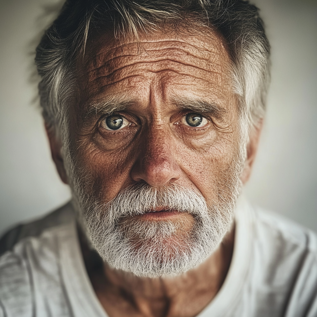 Closeup of a senior man | Source: Midjourney