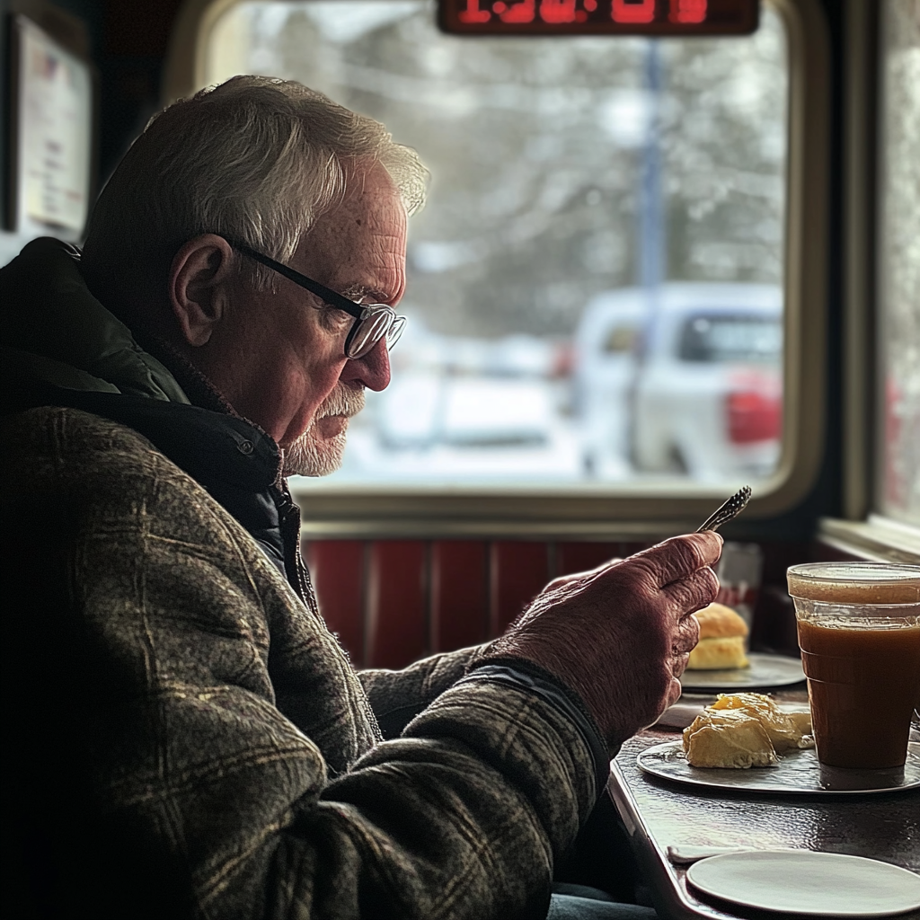 A man ordering food in a diner | Source: Midjourney